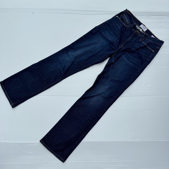 Frame Franklin Le High Straight Denim Classic Indigo Jeans - Picture 10 of 13